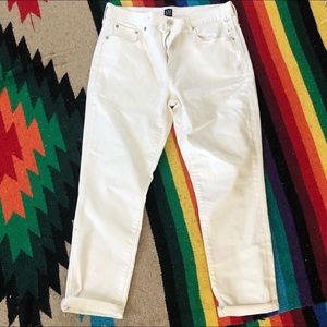 White GAP Girlfriend Sustainable Cotton Relaxed Jeans Sz Women’s 29